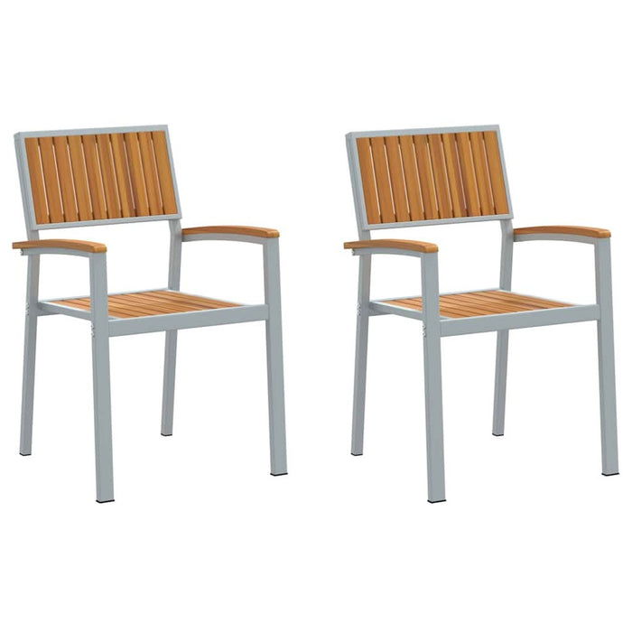 Scaun pentru Grădină 2 pcs Maro 56 x 57 x 87cm - WALTI WALTI