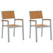Scaun pentru Grădină 2 pcs Maro 56 x 57 x 87cm - WALTI WALTI