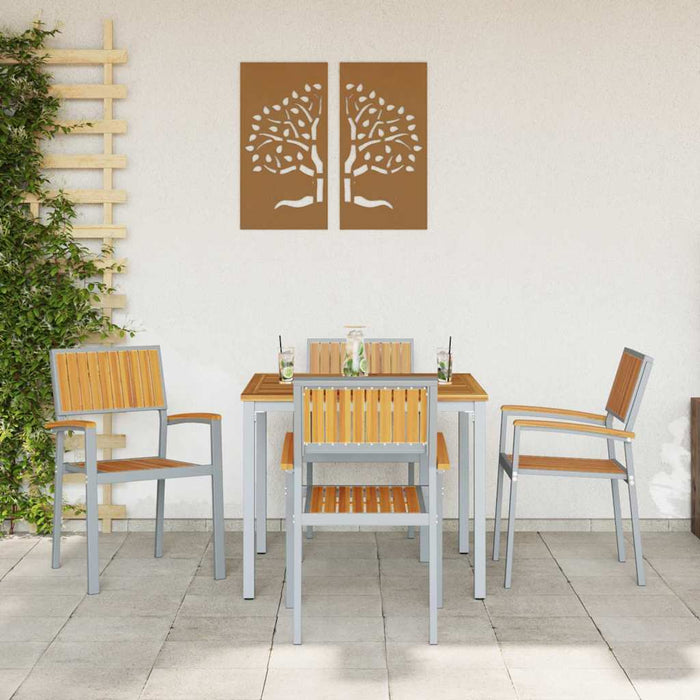 Scaun pentru Grădină 4 pcs Maro 56 x 57 x 87cm - WALTI WALTI