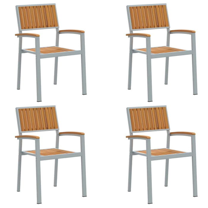Scaun pentru Grădină 4 pcs Maro 56 x 57 x 87cm - WALTI WALTI