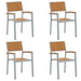 Scaun pentru Grădină 4 pcs Maro 56 x 57 x 87cm - WALTI WALTI