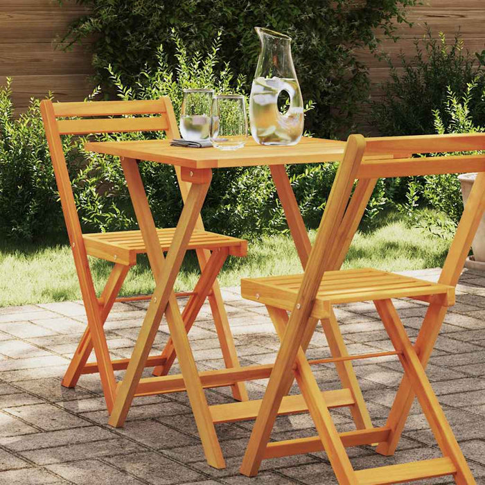 Masă de Grădină natural 60 x 60 x 72 cm Lemn Solid de Acacia - WALTI WALTI
