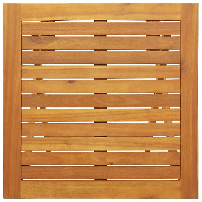 Masă de Grădină natural 60 x 60 x 72 cm Lemn Solid de Acacia - WALTI WALTI