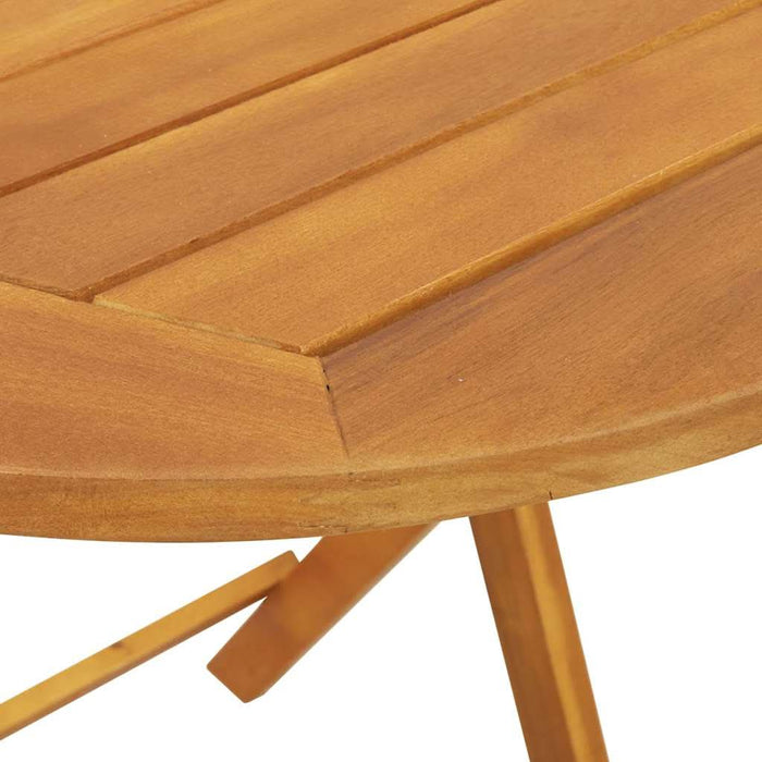 Masă de Grădină natural 60 x 60 x 72 cm Lemn Solid de Acacia - WALTI WALTI