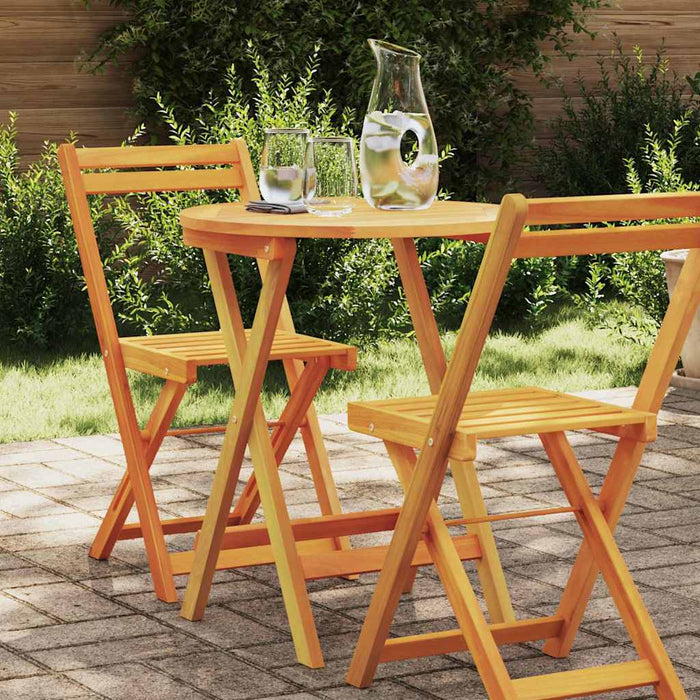 Masă de Grădină natural 60 x 60 x 72 cm Lemn Solid de Acacia - WALTI WALTI