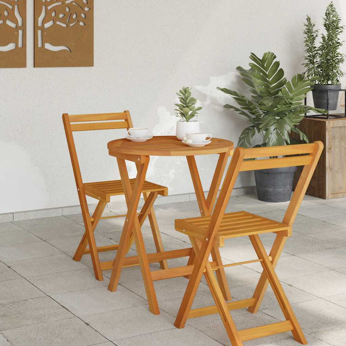 Masă de Grădină natural 60 x 60 x 72 cm Lemn Solid de Acacia - WALTI WALTI