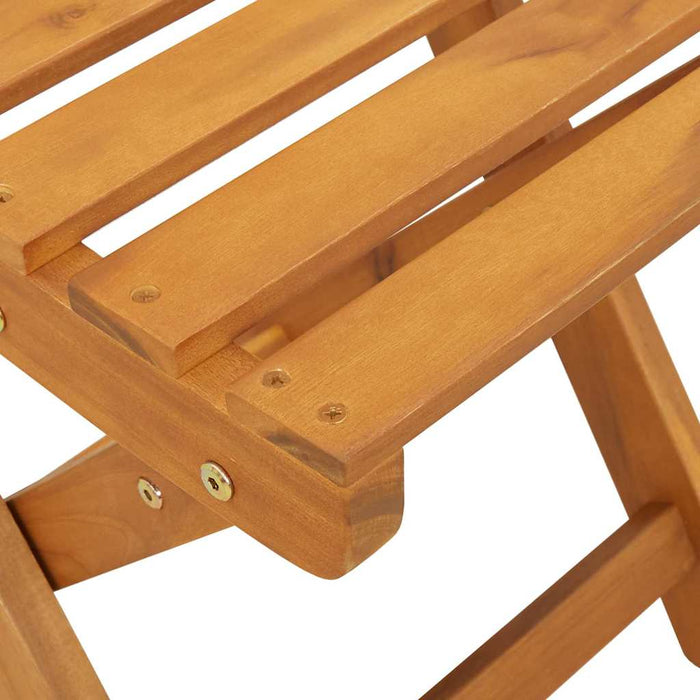 Scaun pentru Grădină 2 pcs Ulei Natural 40 x 42 x 85 cm - WALTI WALTI