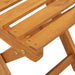 Scaun pentru Grădină 2 pcs Ulei Natural 40 x 42 x 85 cm - WALTI WALTI