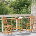 Scaun pentru Grădină 2 pcs Ulei Natural 40 x 42 x 85 cm - WALTI WALTI