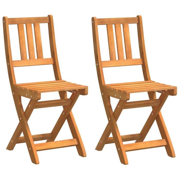 Scaun pentru Grădină 2 pcs Ulei Natural 40 x 42 x 85 cm - WALTI WALTI