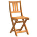 Scaun pentru Grădină 2 pcs Ulei Natural 40 x 42 x 85 cm - WALTI WALTI