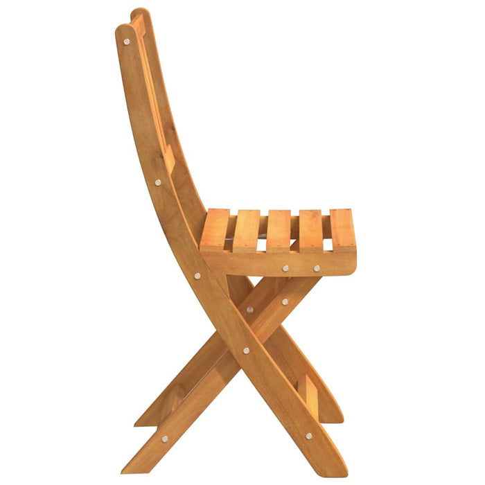Scaun pentru Grădină 2 pcs Ulei Natural 40 x 42 x 85 cm - WALTI WALTI