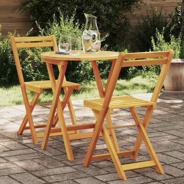 Set de masă pentru grădină cu pernă 3 pcs Ulei Natural - WALTI WALTI