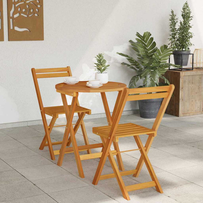 Set de masă pentru grădină cu pernă 3 pcs Ulei Natural - WALTI WALTI