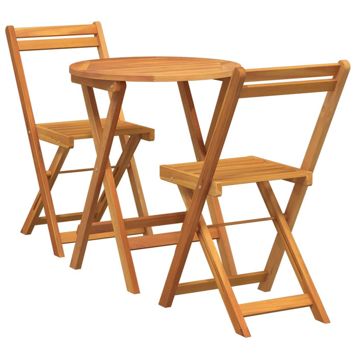 Set de masă pentru grădină cu pernă 3 pcs Ulei Natural - WALTI WALTI