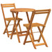 Set de masă pentru grădină cu pernă 3 pcs Ulei Natural - WALTI WALTI