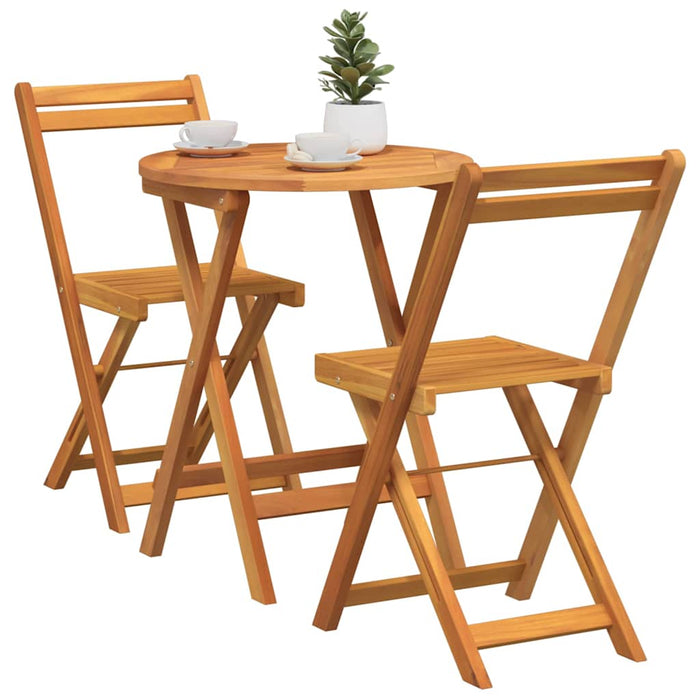 Set de masă pentru grădină cu pernă 3 pcs Ulei Natural - WALTI WALTI