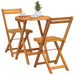 Set de masă pentru grădină cu pernă 3 pcs Ulei Natural - WALTI WALTI