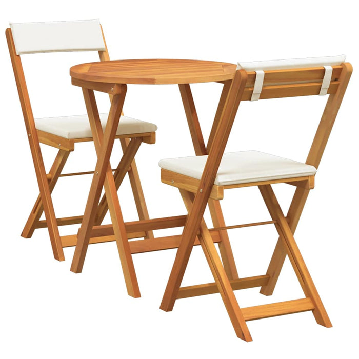 Set de masă pentru grădină cu pernă 3 pcs Ulei Natural - WALTI WALTI