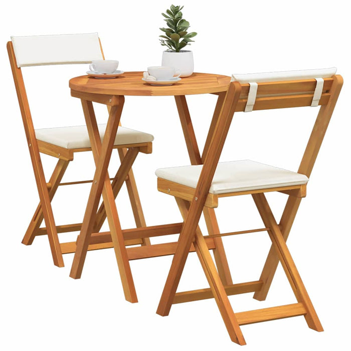 Set de masă pentru grădină cu pernă 3 pcs Ulei Natural - WALTI WALTI