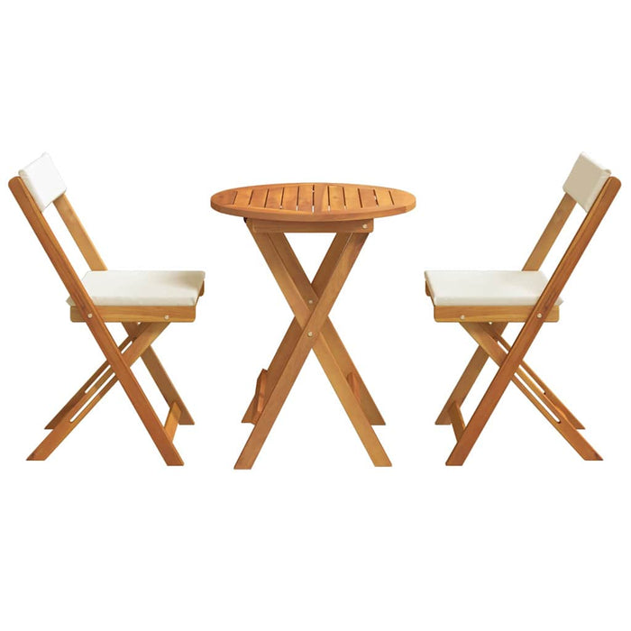 Set de masă pentru grădină cu pernă 3 pcs Ulei Natural - WALTI WALTI