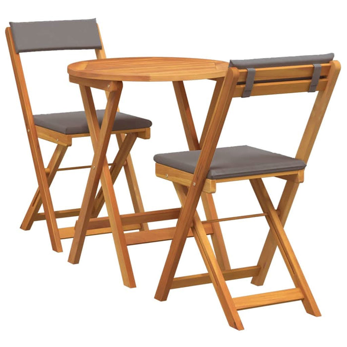 Set de masă pentru grădină cu pernă 3 pcs Ulei Natural - WALTI WALTI