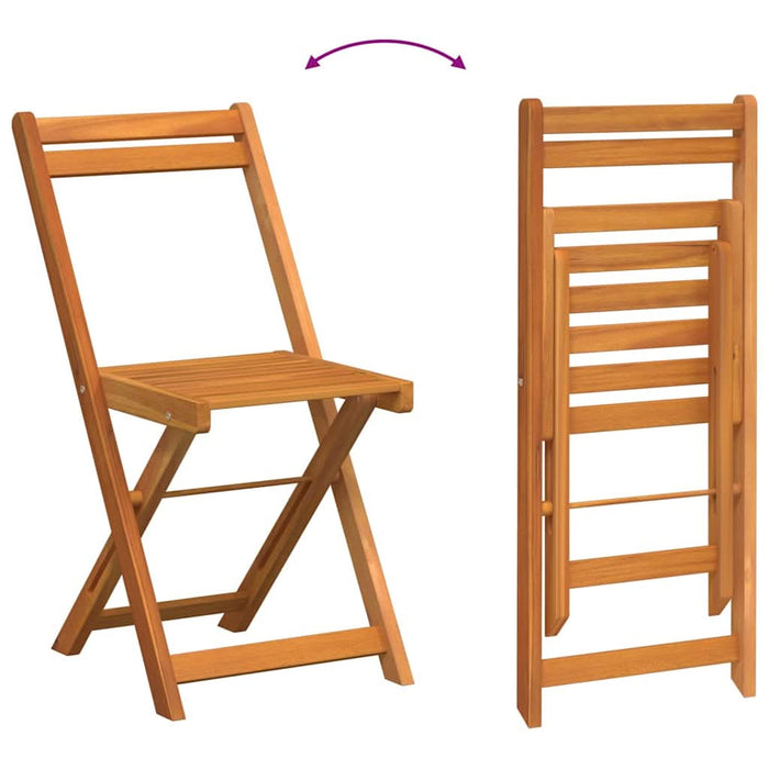 Set de masă pentru grădină cu pernă 3 pcs Ulei Natural - WALTI WALTI