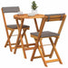 Set de masă pentru grădină cu pernă 3 pcs Ulei Natural - WALTI WALTI