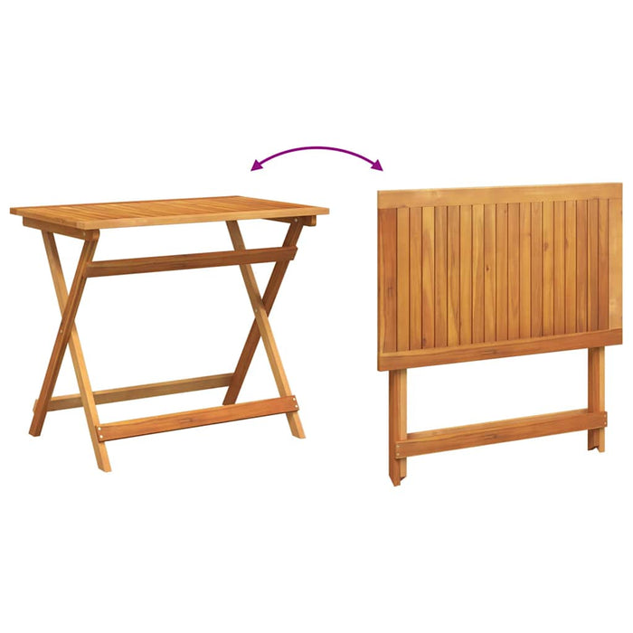 Set bistro cu pernă 5 pcs Ulei Natural Lemn Solid de Acacia - WALTI WALTI