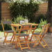 Set bistro cu pernă 5 pcs Ulei Natural Lemn Solid de Acacia - WALTI WALTI