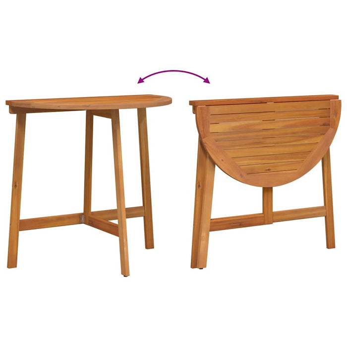 Set bistro cu pernă 3 pcs Ulei Natural Lemn Solid de Acacia - WALTI WALTI