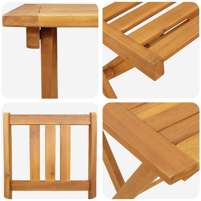 Set bistro 3 pcs Ulei Natural Lemn Solid de Acacia - WALTI WALTI