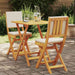 Set bistro cu pernă 3 pcs Ulei Natural Lemn Solid de Acacia - WALTI WALTI