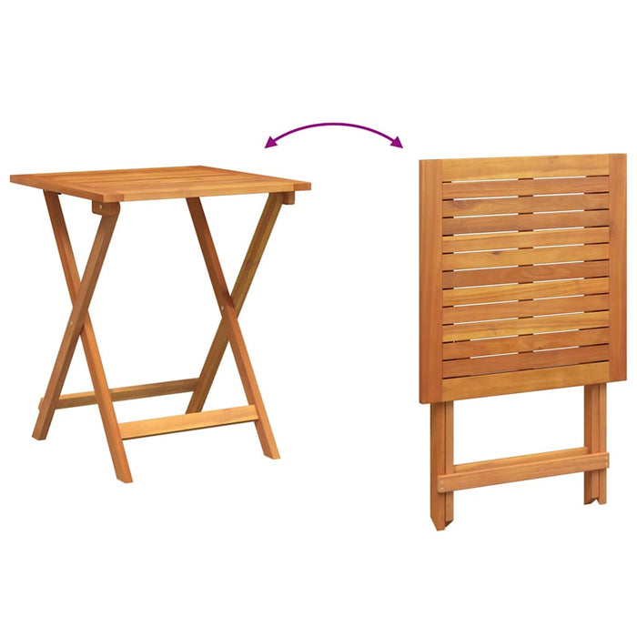 Set bistro cu pernă 3 pcs Ulei Natural Lemn Solid de Acacia - WALTI WALTI