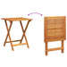 Set bistro cu pernă 3 pcs Ulei Natural Lemn Solid de Acacia - WALTI WALTI
