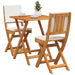 Set bistro cu pernă 3 pcs Ulei Natural Lemn Solid de Acacia - WALTI WALTI