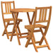 Set bistro 3 pcs Ulei Natural Lemn Solid de Acacia - WALTI WALTI