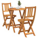 Set bistro 3 pcs Ulei Natural Lemn Solid de Acacia - WALTI WALTI