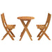 Set bistro 3 pcs Ulei Natural Lemn Solid de Acacia - WALTI WALTI