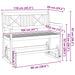 Bancă balansoar Maro 110 x 59 x 97 cm Lemn Solid de Acacia - WALTI WALTI