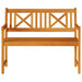 Bancă de grădină Maro 110 x 56 x 90 cm Lemn Solid de Acacia - WALTI WALTI
