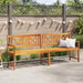 Bancă de grădină Maro 220 x 56 x 90 cm Lemn Solid de Acacia - WALTI WALTI
