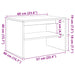 Dulap TV Stejar Negru 60x40x40 cm Lemn prelucrat - WALTI WALTI