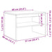 Dulap TV Gri Sonoma 60x40x40 cm lemn prelucrat - WALTI WALTI