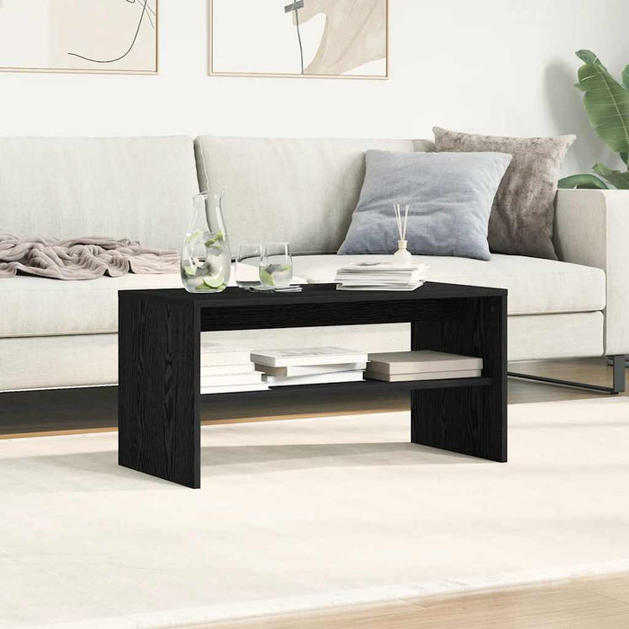 Dulap TV Stejar Negru 80x40x40 cm Lemn prelucrat - WALTI WALTI