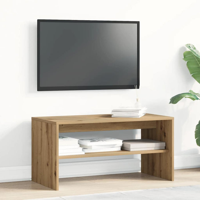 Dulap TV, stejar artizanal, 80x40x40 cm, lemn prelucrat - WALTI WALTI