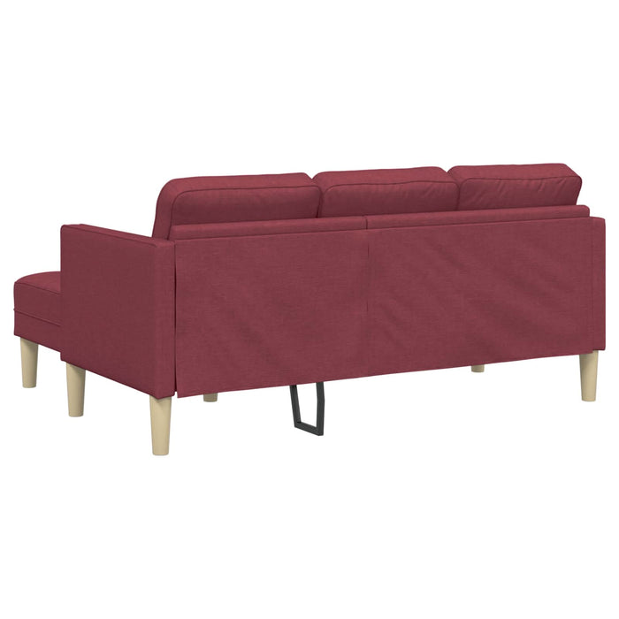 Set de canapea cu pernă 2 pcs Roșu Vin Poliester - WALTI WALTI