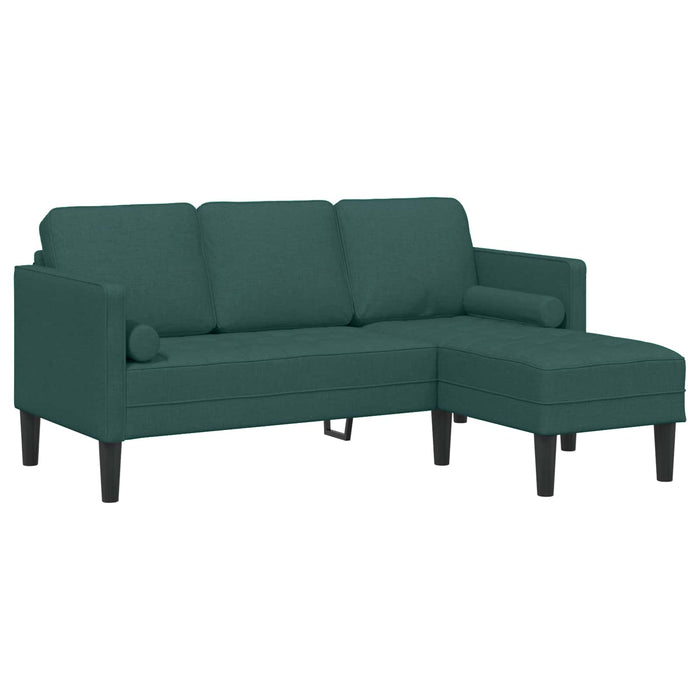 Set de canapea cu pernă 2 pcs Verde închis Poliester - WALTI WALTI