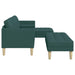 Set de canapea cu pernă 2 pcs Verde închis Poliester - WALTI WALTI