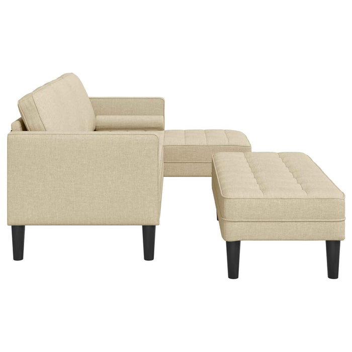 Set de canapea 2 buc. Crem Poliester - WALTI WALTI